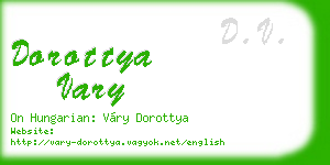 dorottya vary business card